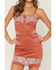 Image #3 - Blue B Women's Boot Barn Exclusive Sleeveless Embroidered Faux Suede Mini Dress, Rust Copper, hi-res