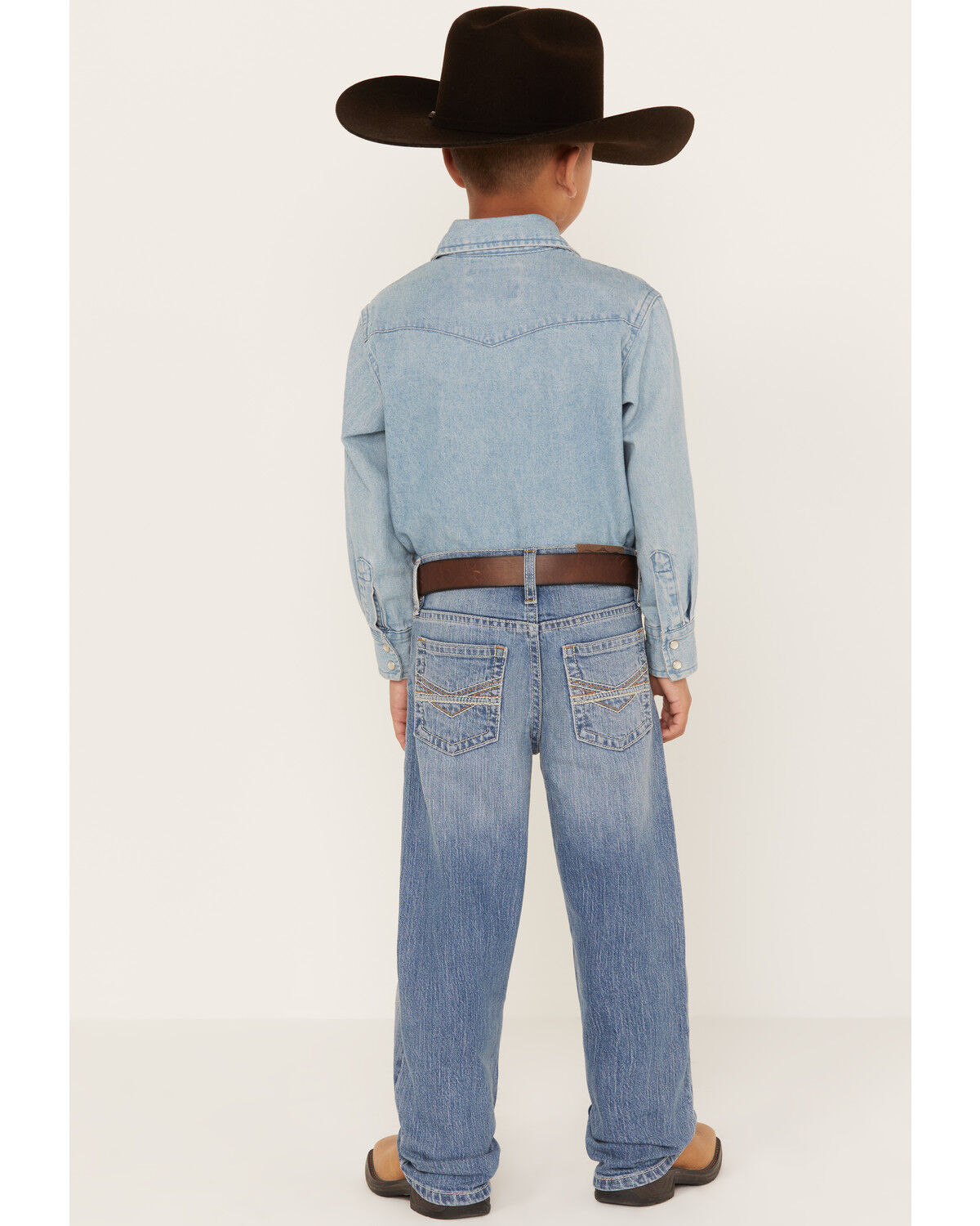 Image #4 - Cody James Little Boys' Medium Wash Dalton Relaxed Bootcut Jeans, Medium Wash, hi-res