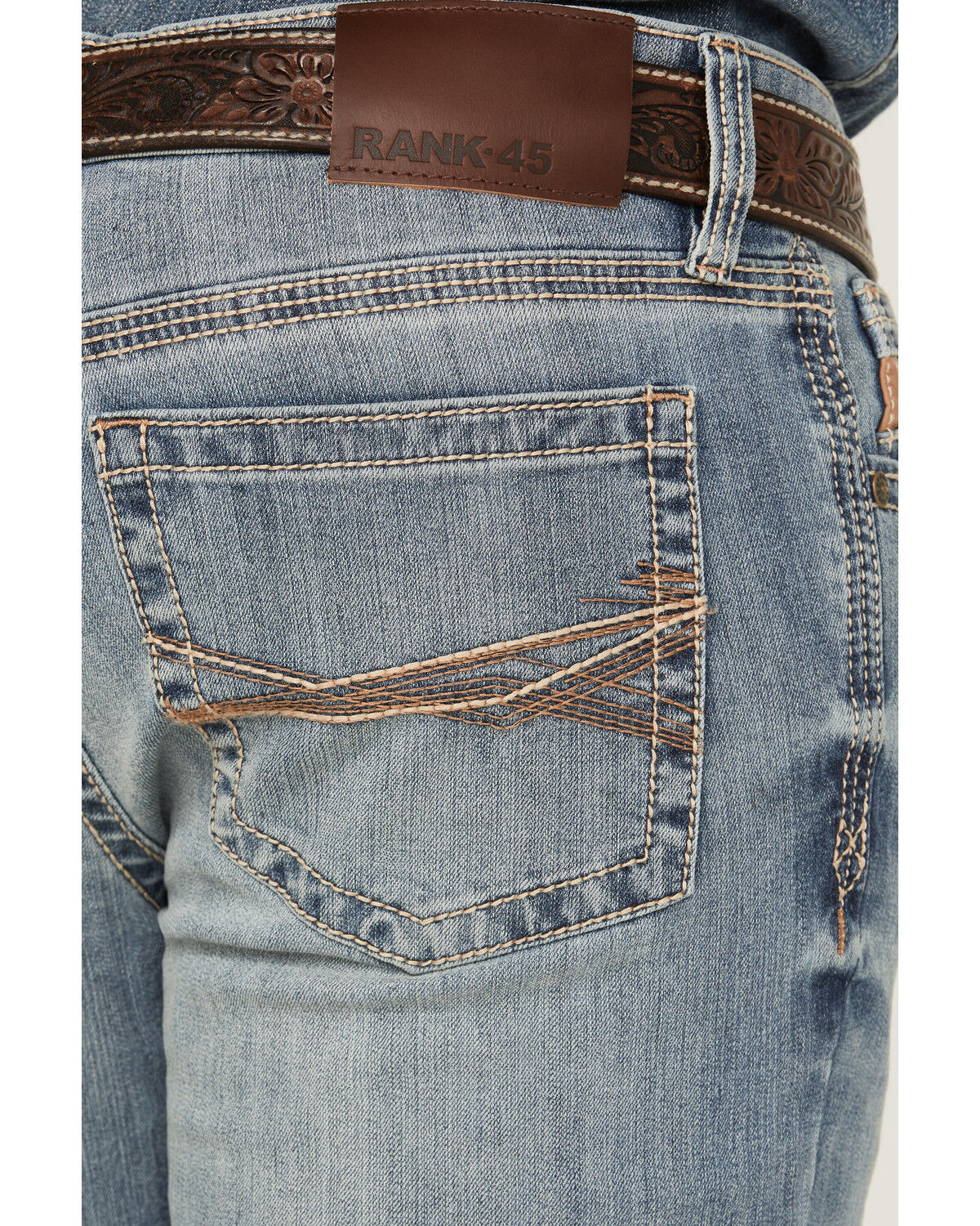 Image #4 - RANK 45® Men's Desert Ranch Performance Stretch Slim Bootcut Jeans, , hi-res