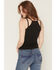 Image #4 - Miss Me Women's Studded Sleeveless Tank Top, Black, hi-res