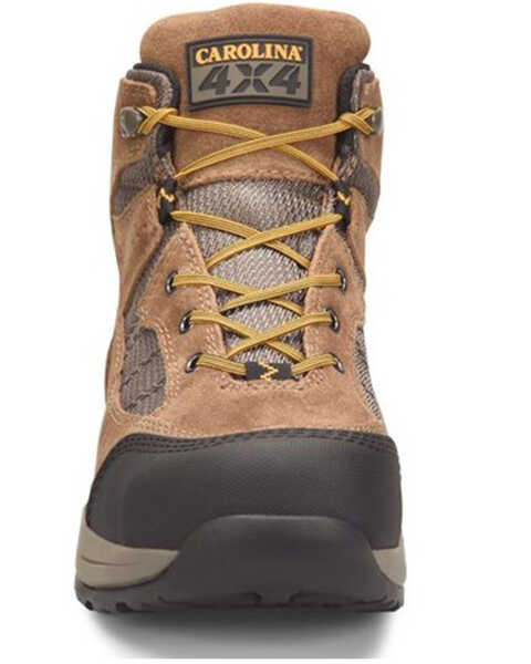 Image #3 - Carolina Men's Aerogrip Hiking Boots - Steel Toe, Brown, hi-res