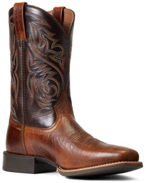 Image #1 - Ariat Men's Sport Herdsman Western Performance Boot - Square Toe , Brown, hi-res