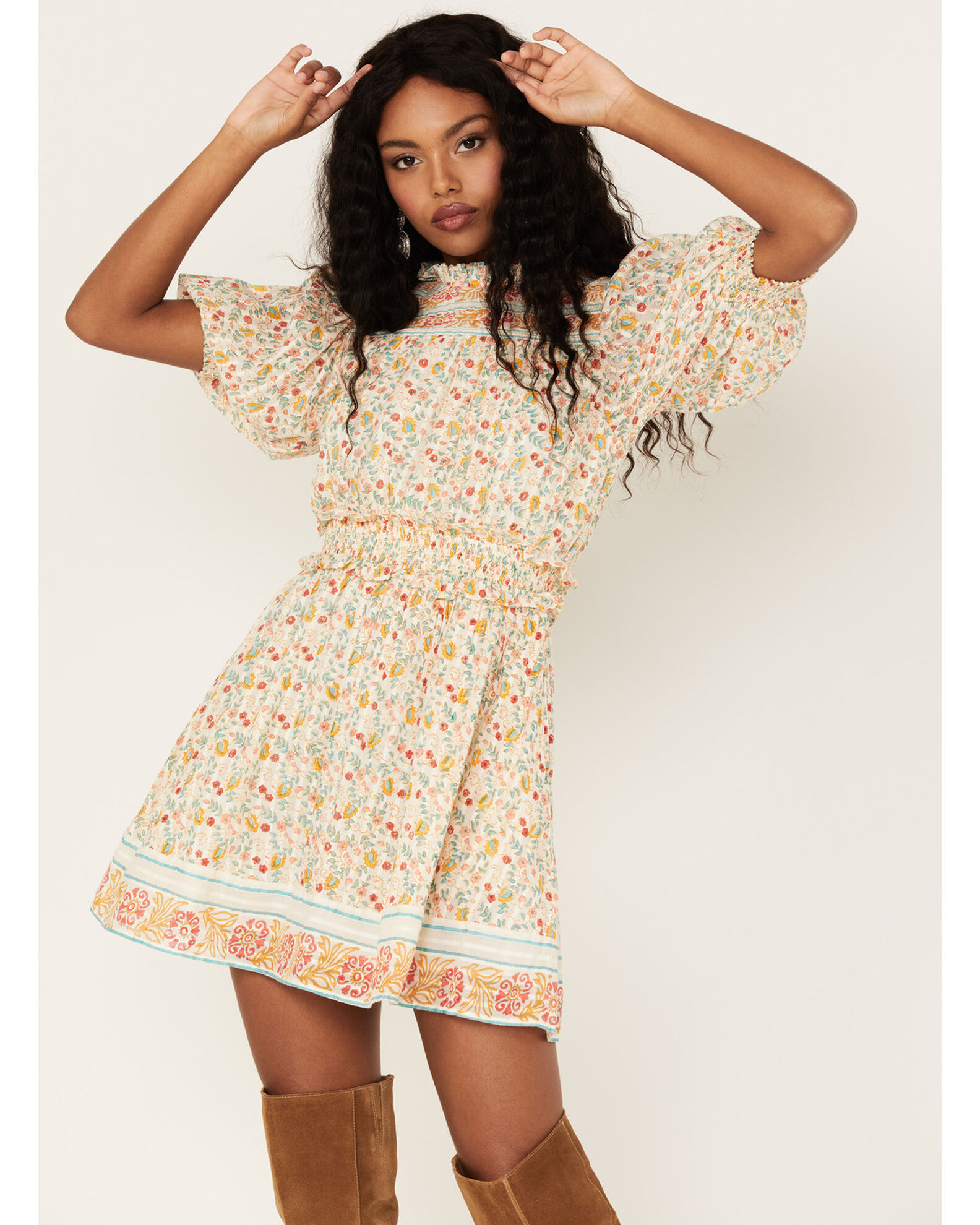 Cleobella Women s Dallas Floral Print Mini Dress Sheplers