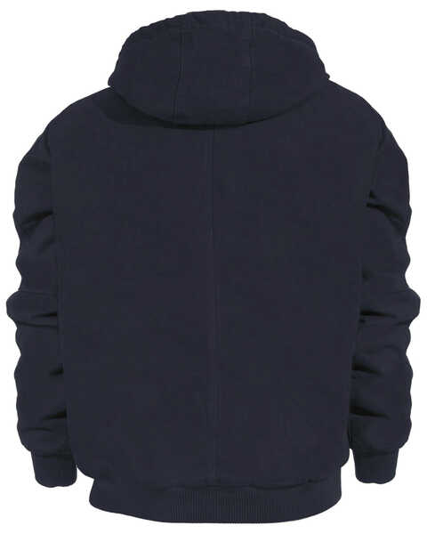 Berne Men's Original Washed Hooded Work Jacket - Quilt Lined - 3XT & 4XT, Midnight, hi-res