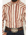 Image #3 - Sendero Provisions Men's Wyatt Southwestern Stripe Print Long Sleeve Snap Western Shirt, Maroon, hi-res