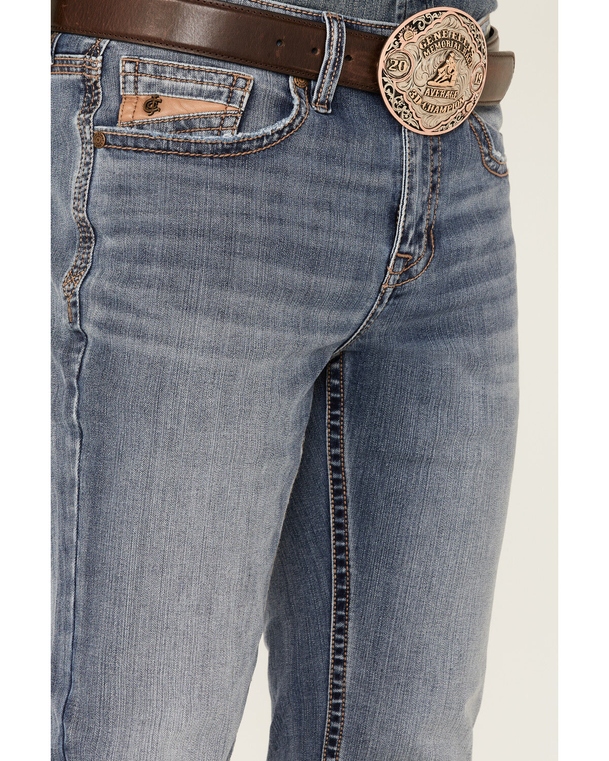 Image #2 - Cody James Core Men's Wild Ride Light Wash Performance Stretch Slim Straight Jeans, , hi-res