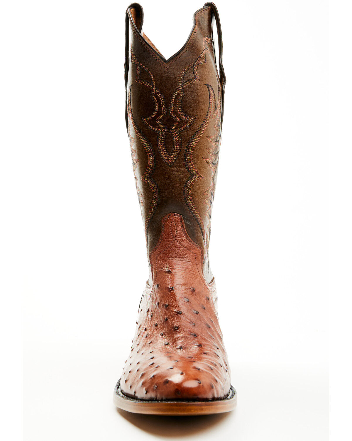 Image #4 - Tony Lama Men's Kenway Exotic Ostrich Western Boots - Round Toe, Cognac, hi-res