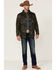 Image #2 - Rock & Roll Denim Men's Camo Print Twill Puffer Snap-Down Shirt Jacket, Olive, hi-res