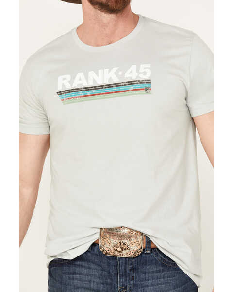 RANK 45® Men's Underlined Short Sleeve Graphic T-Shirt, Black, hi-res