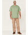 Image #2 - Hawx Men's Solid Loden Force Heavyweight Short Sleeve Work Pocket T-Shirt , Loden, hi-res