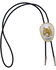 Image #2 - Western Express Men's German Silver Horsehead And Horseshoe Bolo Tie, Silver, hi-res