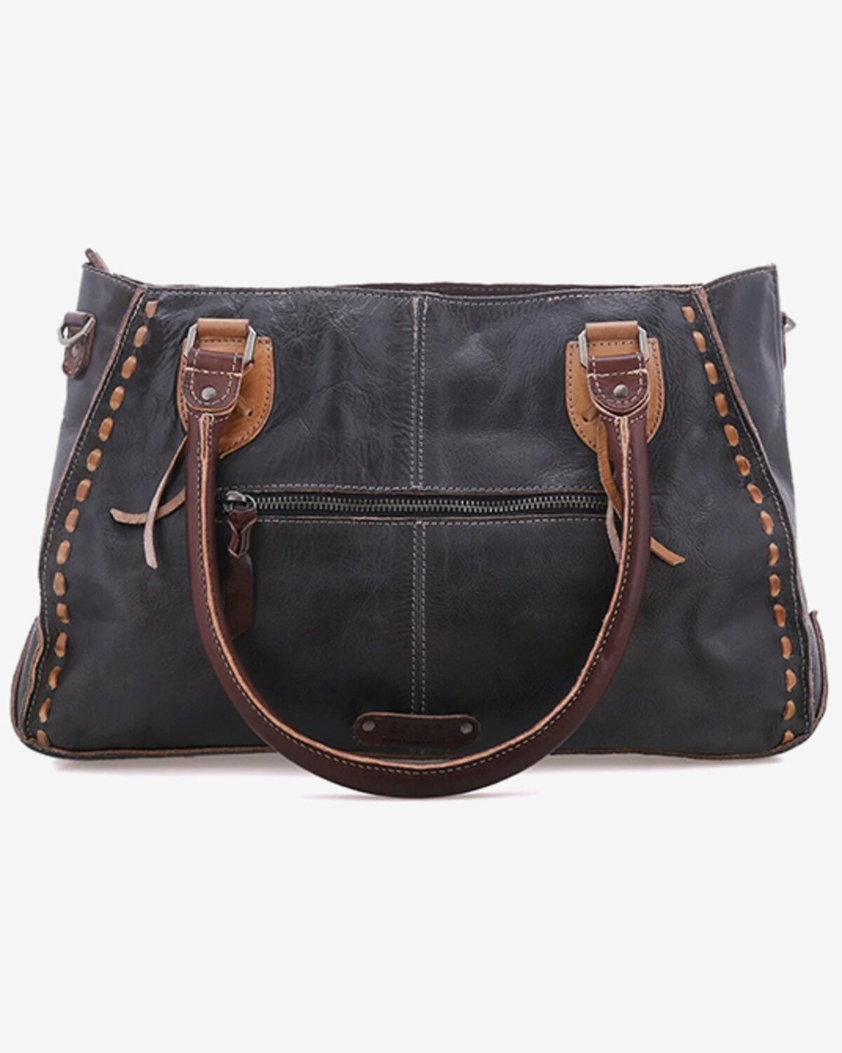 Image #2 - Bed Stu Women's Rockababy Leather Handbag, Brown, hi-res