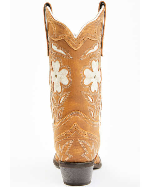 Image #5 - Laredo Women's Underlay Western Boots - Snip Toe, Brown, hi-res