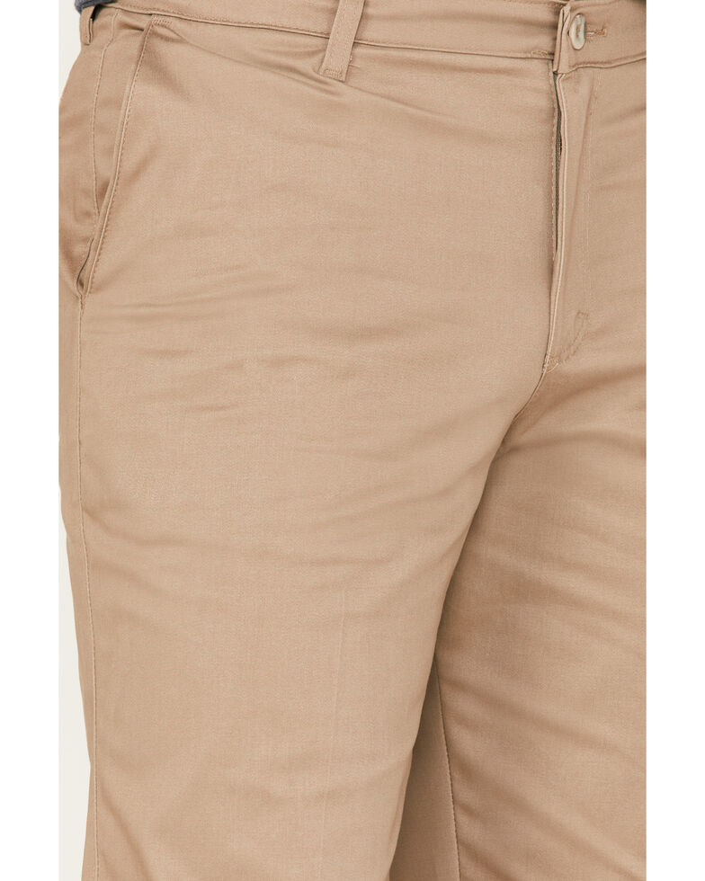 Wrangler Men's Khaki Casual Flat Front Western Pants | Sheplers