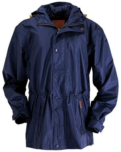 Image #1 - Outback Trading Co Men's Pak-A-Roo Waterproof Parka, Navy, hi-res