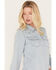 Image #2 - Idyllwind Women's Arlene Long Sleeve Denim Pearl Snap Western Shirt, Slate, hi-res