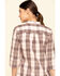 Image #5 - Carhartt Women's Plaid Print Relaxed Fit Midweight 3/4 Sleeve Button-Down Work Shirt, Wine, hi-res