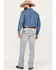 Image #3 - RANK 45® Men's Ringo Light Wash Stackable Straight Performance Stretch Denim Jeans, Blue, hi-res