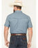 Image #4 - RANK 45® Men's River Rangers Southwestern Print Short Sleeve Snap Western Shirt, Navy, hi-res