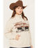 Ariat Women's R.E.A.L. Scenic Pasture Half Zip Pullover - Plus, Oatmeal, hi-res