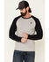 Image #2 - Rock & Roll Denim Men's FR Long Sleeve Work Raglan T-Shirt, Heather Grey, hi-res
