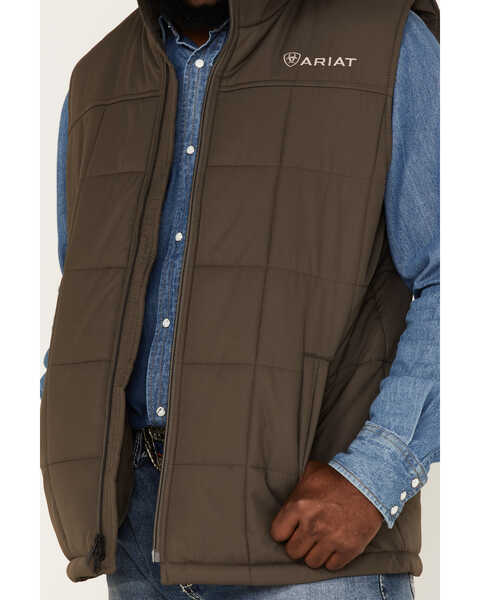 Image #3 - Ariat Men's Crius Insulated Vest, Brown, hi-res