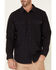 Hawx Men's Navy Newport Herringbone Stretch Check Long Sleeve Work Shirt , Navy, hi-res