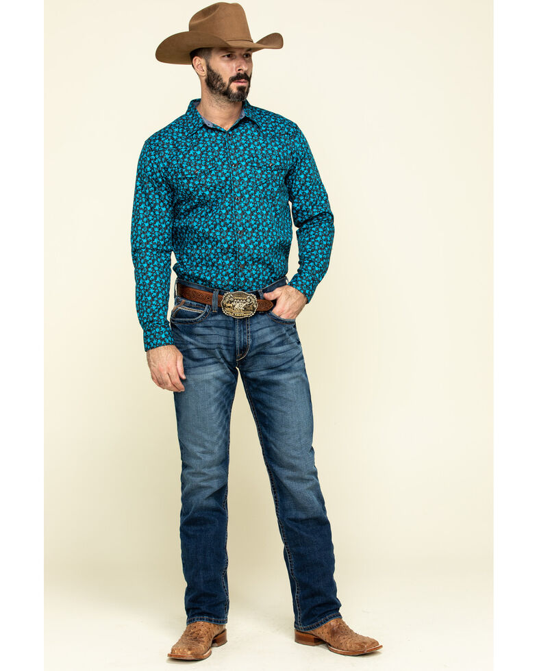 Cody James Men S High Sierra Floral Print Long Sleeve Western