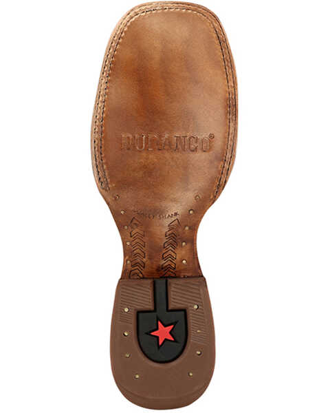 Image #7 - Durango Men's PRCA Collection Bison Western Boots - Broad Square Toe , Tan, hi-res
