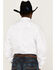 Image #4 - RANK 45® Men's Basic Twill Long Sleeve Button-Down Western Shirt - Tall, White, hi-res