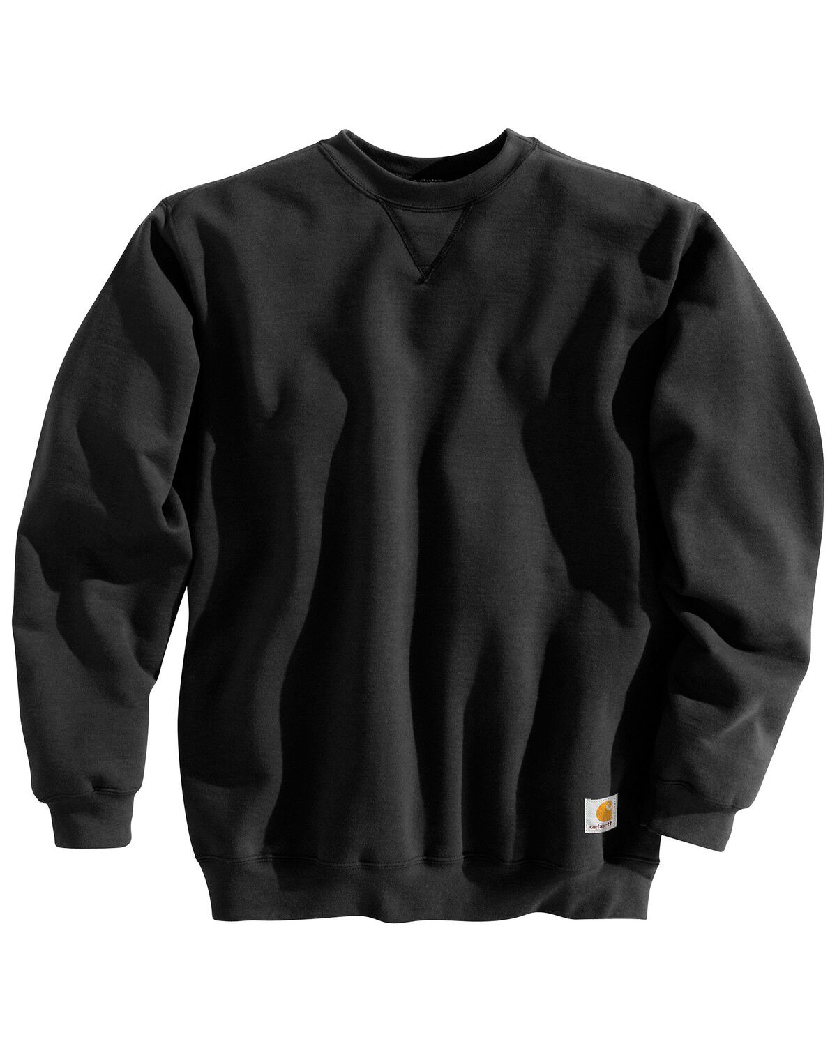 Image #1 - Carhartt Midweight Crew Neck Sweatshirt, Black, hi-res
