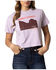 Image #1 - Kimes Ranch Women's Desert Trip Short Sleeve Cropped Graphic Tee, Purple, hi-res