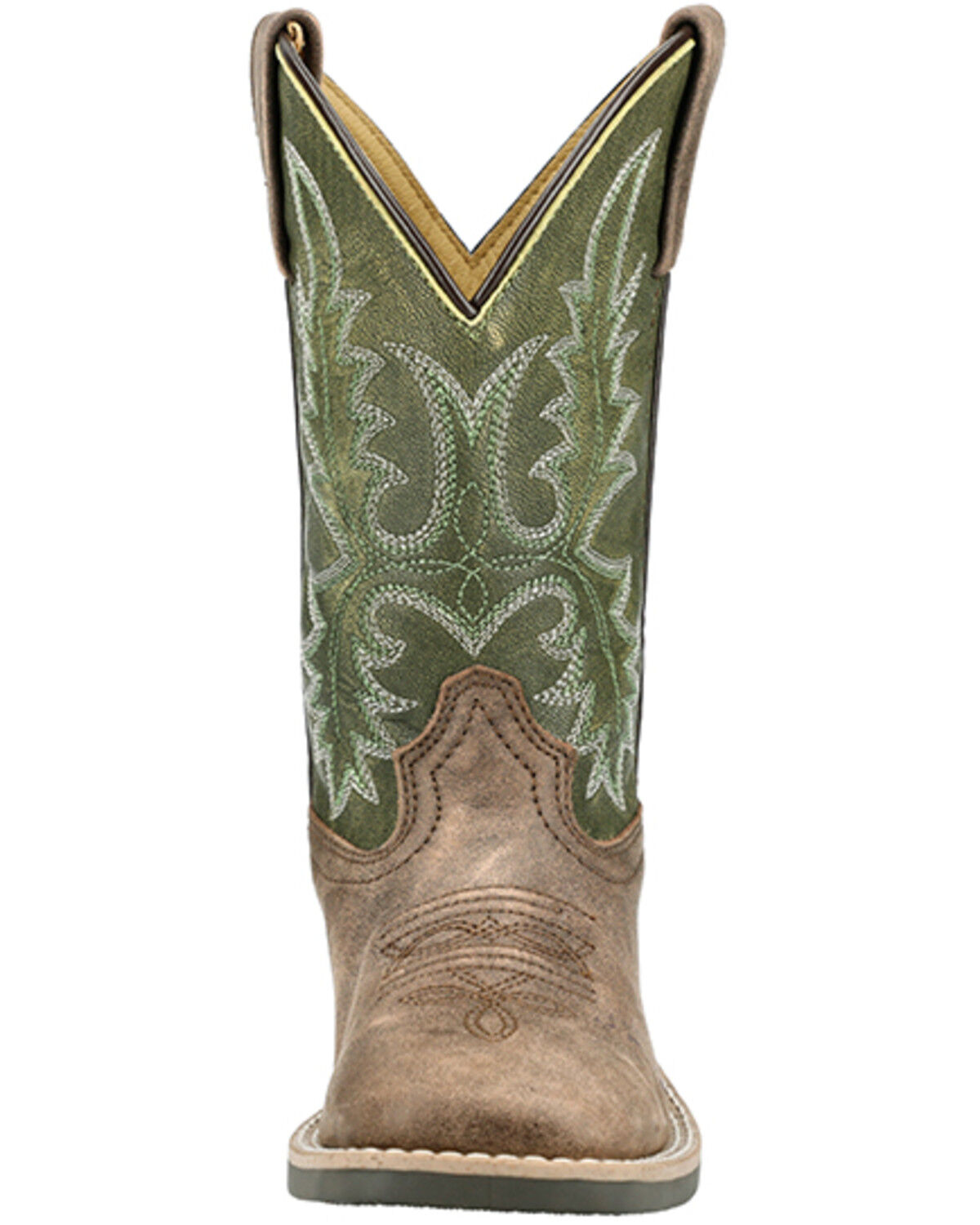 Image #4 - Smoky Mountain Little Boys' Harrison Performance Western Boots - Broad Square Toe, Brown, hi-res
