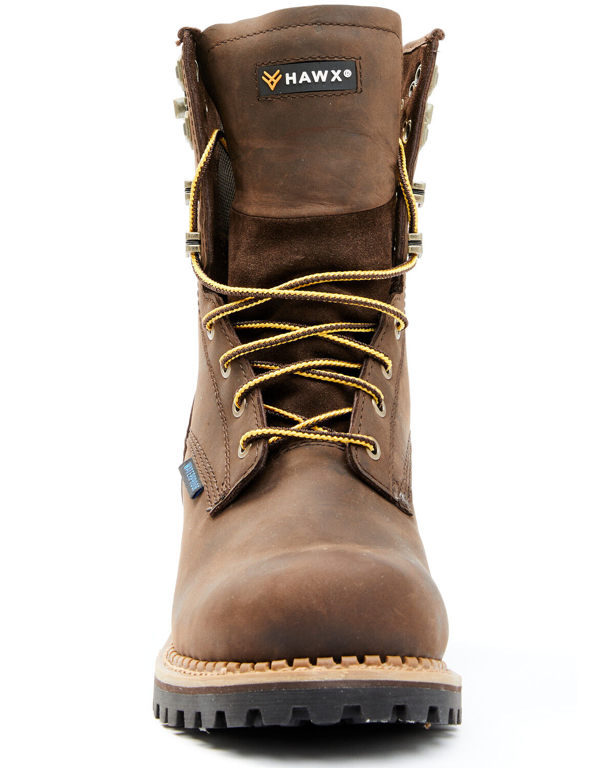 Image #4 - Hawx Men's 8" Waterproof Logger Boots - Soft Toe, Brown, hi-res
