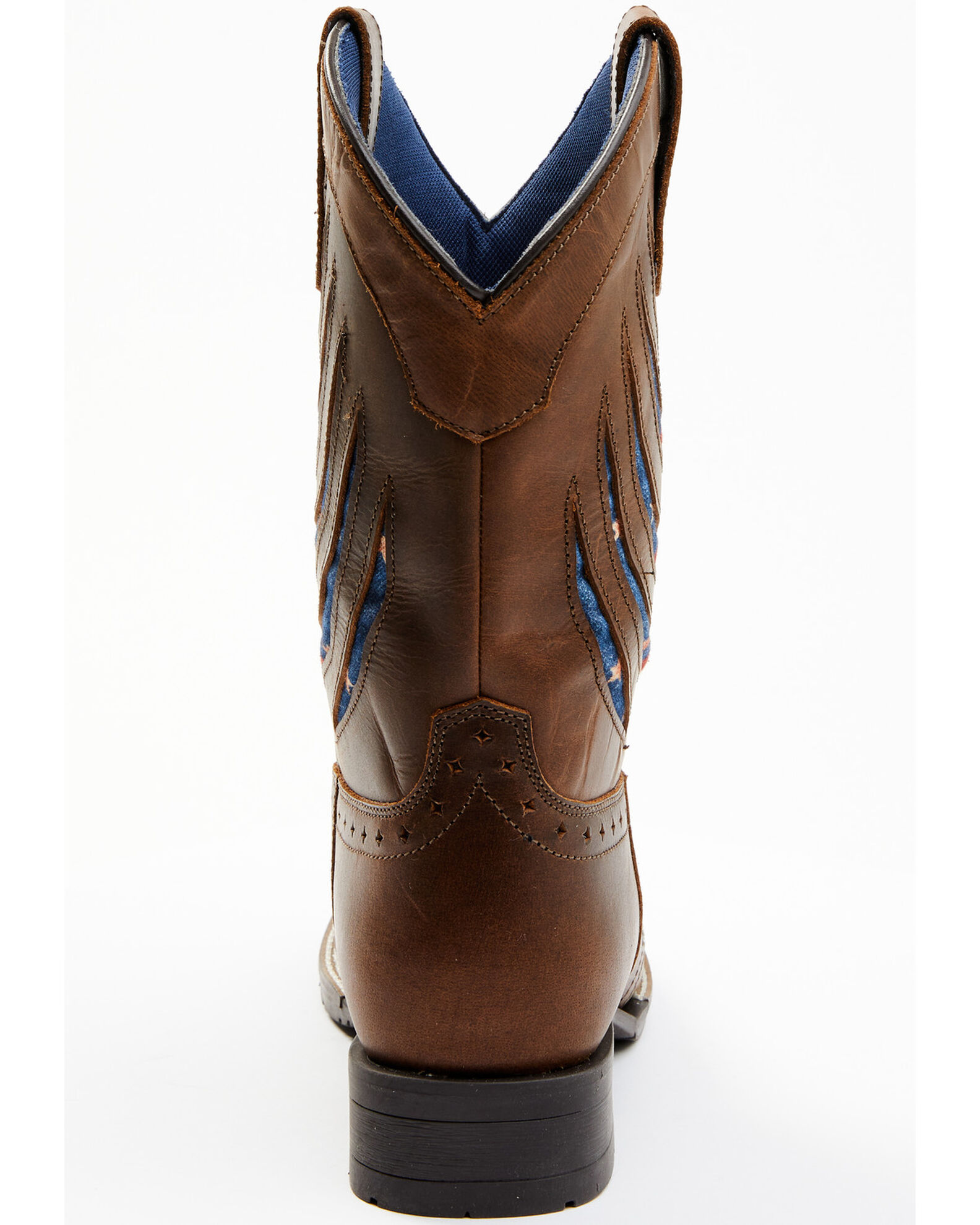 Product Name Cody James Boys Ripped Flag Western Boots Broad Square Toe