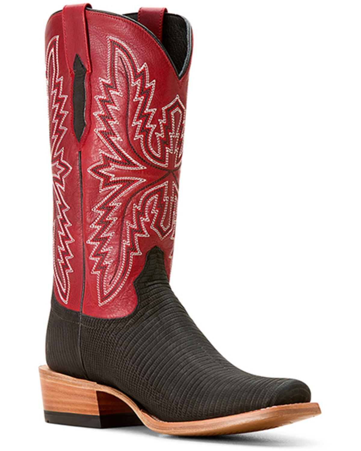 Ariat Men's Futurity Relentless Gold Rush Exotic Lizard Western Boots - Square Toe, Black, hi-res