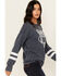 Image #2 - Blended Women's Game Day Graphic Sweatshirt, Blue, hi-res