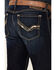 Image #4 - Ariat Men's M7 Wyland Dark Wash Stretch Slim Straight Jeans , Blue, hi-res