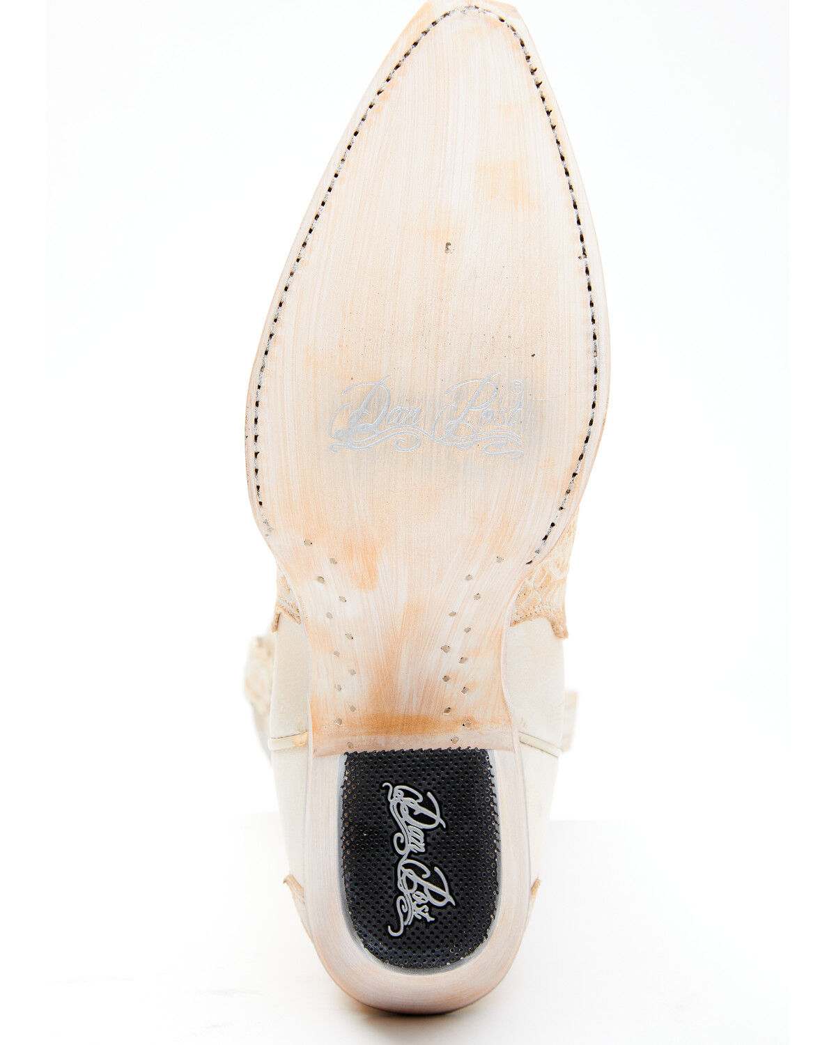 Image #7 - Dan Post Women's Caiman Print Western Boots - Snip Toe, Peach, hi-res