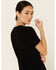 Image #5 - Revel Women's Let Love In Graphic Slub Short Sleeve Tee , Black, hi-res
