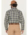 Image #4 - Carhartt Men's FR Force Rugged Flex® Plaid Print Long Sleeve Button-Down Work Shirt, Navy, hi-res