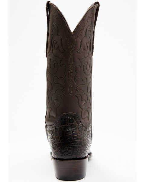 Image #5 - Cody James Men's Exotic American Alligator Western Boots - Medium Toe, Chocolate, hi-res