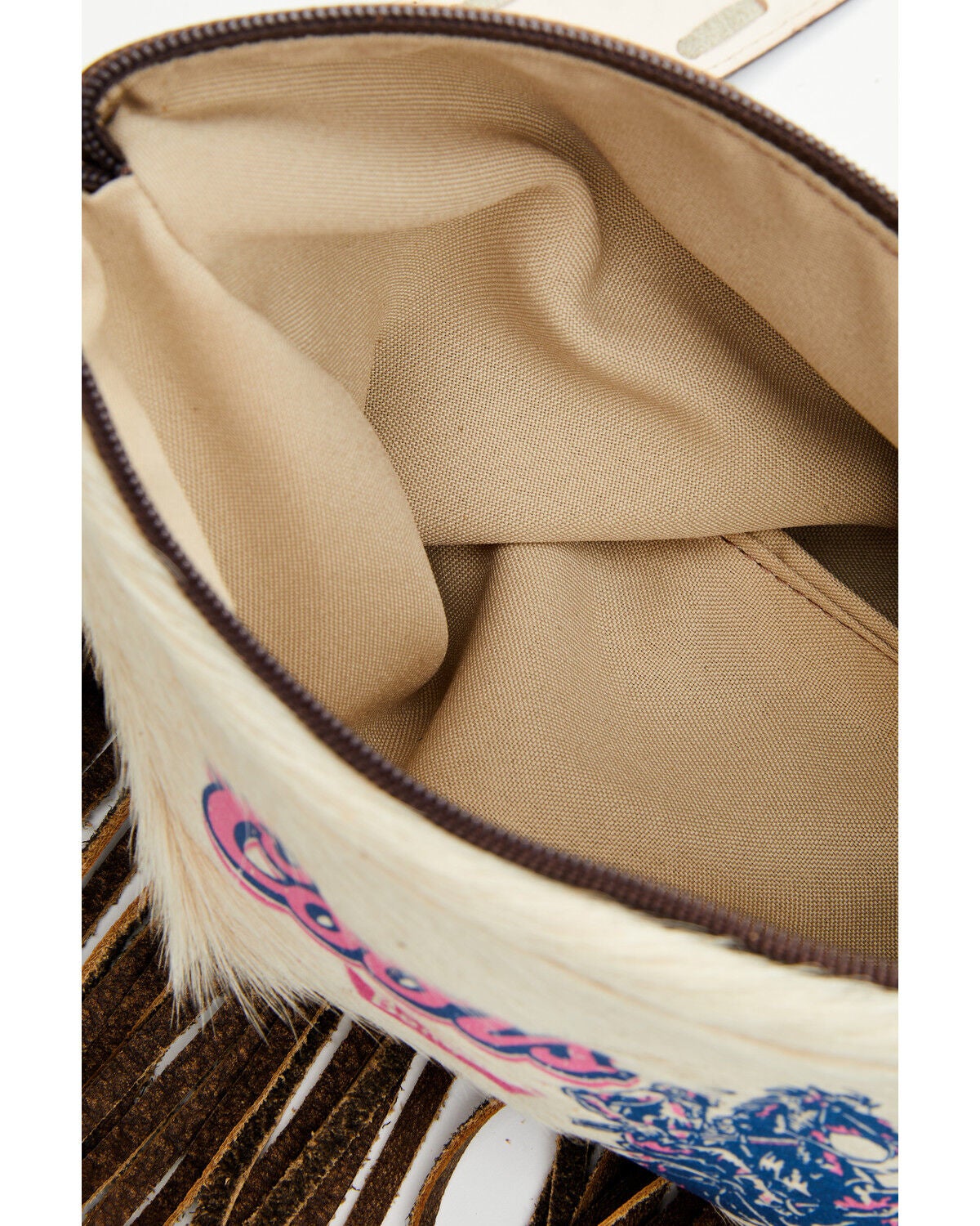 Image #4 - Keep It Gypsy Women's Coors Rodeo Cowhide Fringe Maxine Crossbody Bag, Brown, hi-res