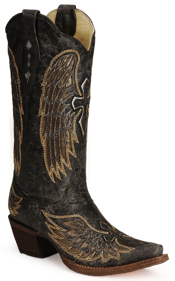 corral boots angel wings