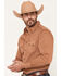 Image #2 - Rock & Roll Denim X Koe Wetzel Men's Washed Denim Long Sleeve Snap Western Shirt, Camel, hi-res