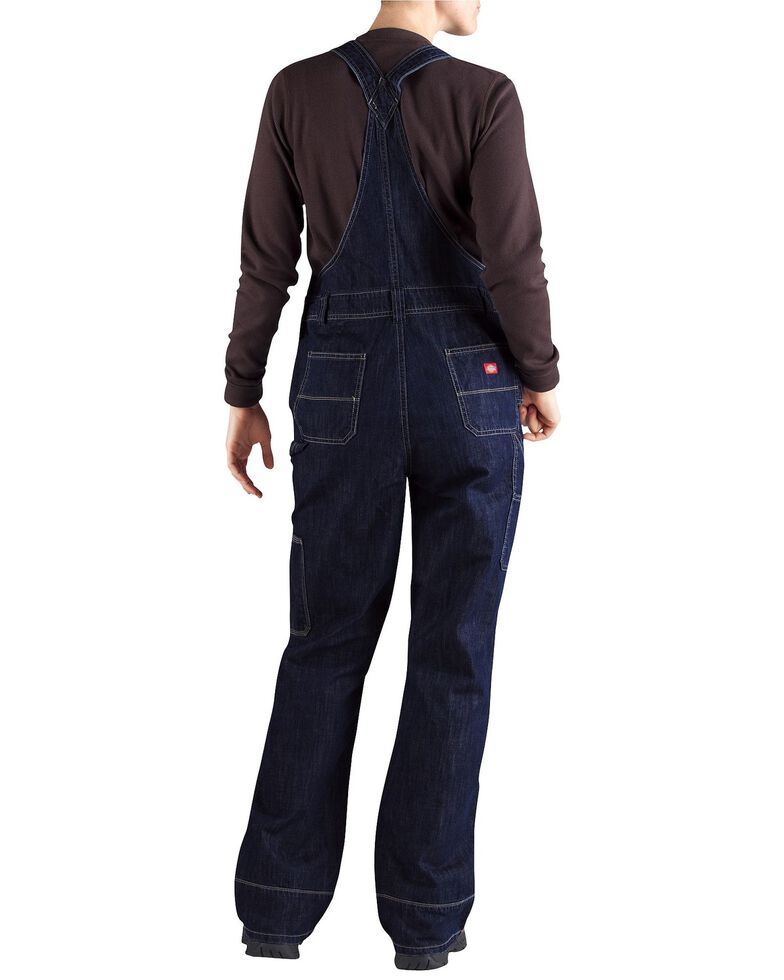 Dickies Women's Bib Overalls, Dark Indigo, hi-res