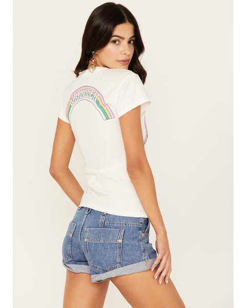 Image #4 - Wrangler Women's Support Your Local Ranch Rainbow Graphic Tee, Ivory, hi-res