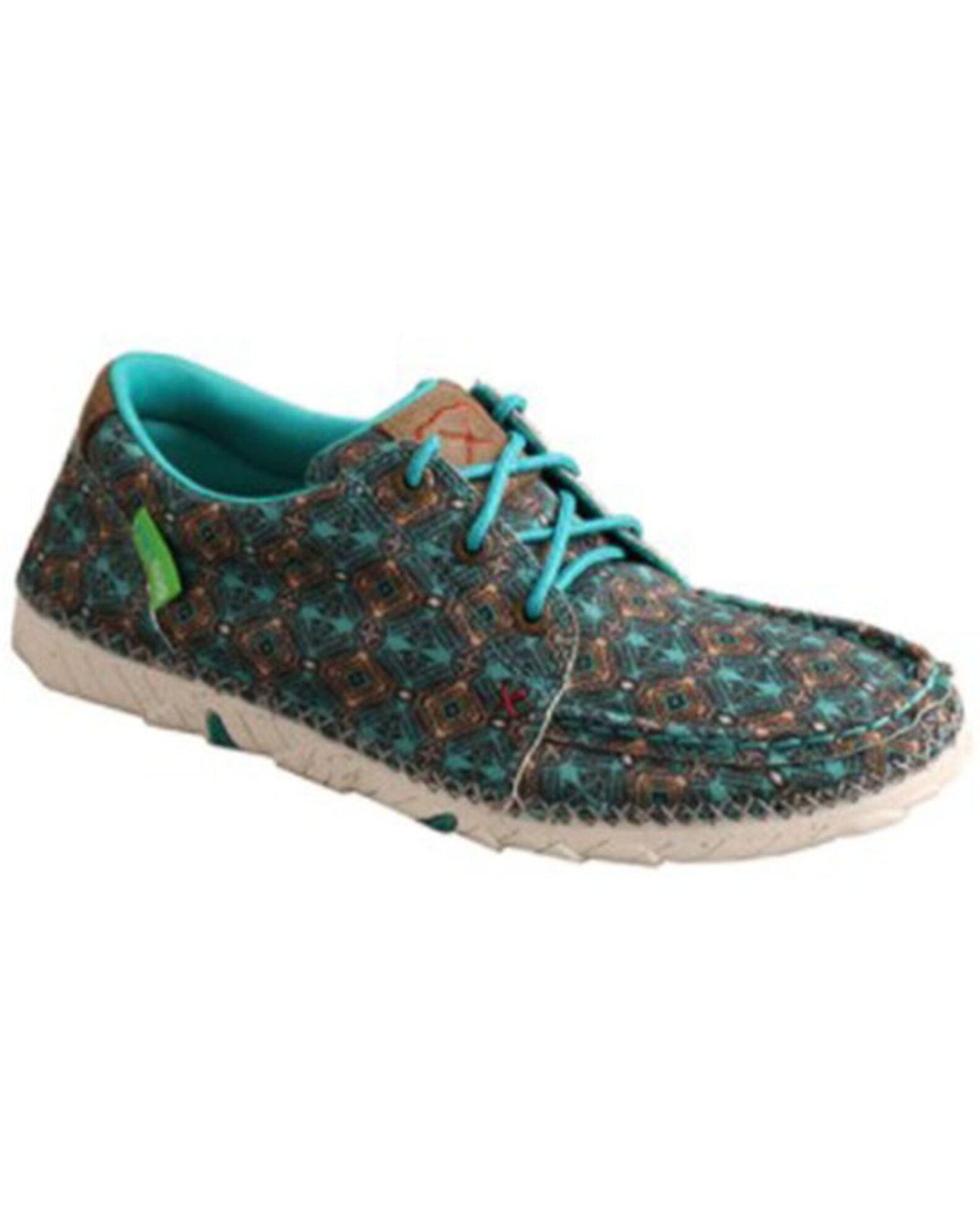 Image #1 - Twisted X Women's Zero-X™ Casual Shoes - Moc Toe, Turquoise, hi-res