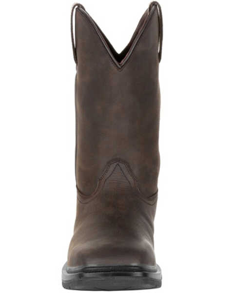 Image #5 - Rocky Men's Worksmart Waterproof Western Work Boots - Composite Toe, Chocolate, hi-res
