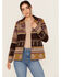 Image #1 - Shyanne Women's Southwestern Print Blazer Shacket, Fuchsia, hi-res